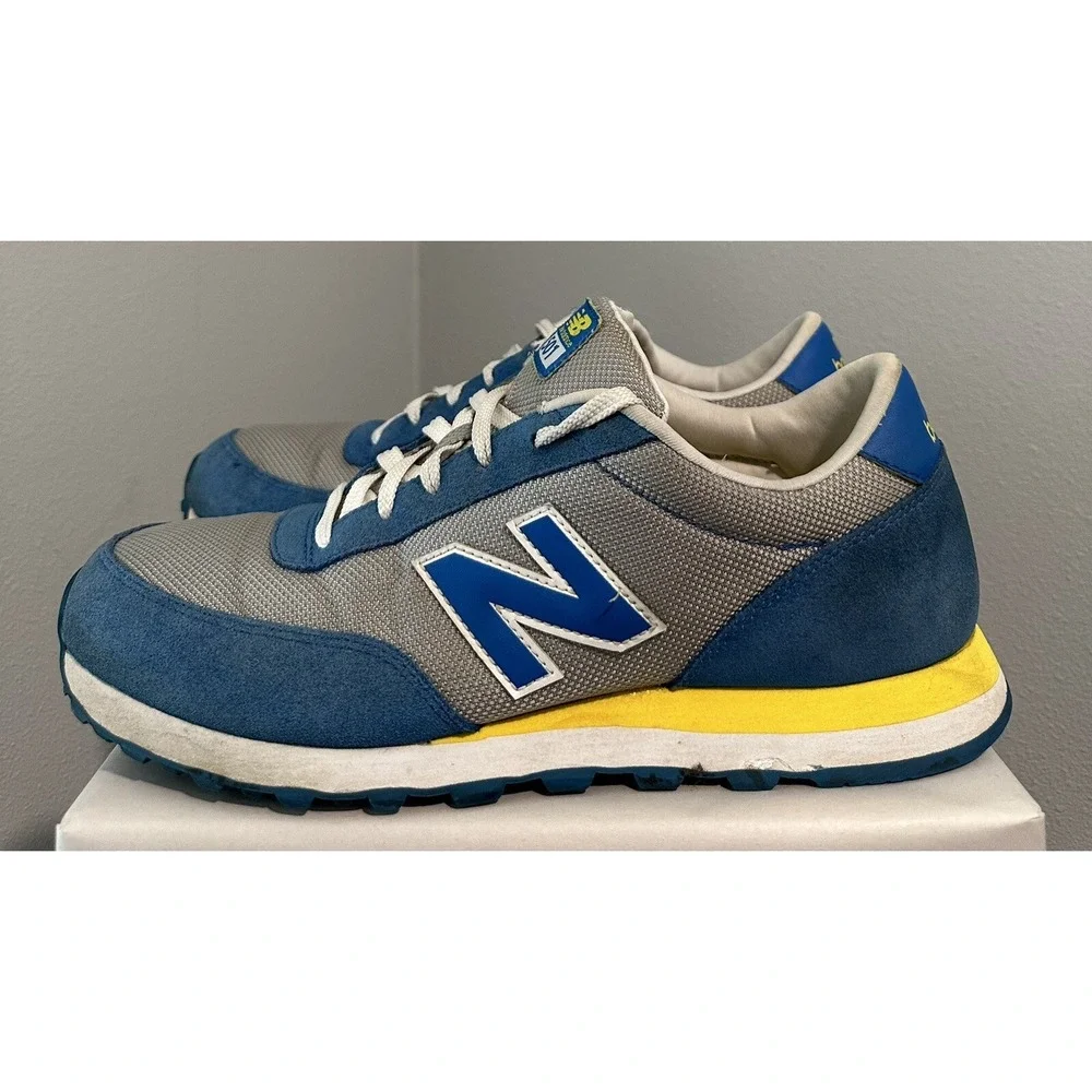 New Balance Men's 501 ML501BGW Blue Casual Shoes Sneakers Size 12 D